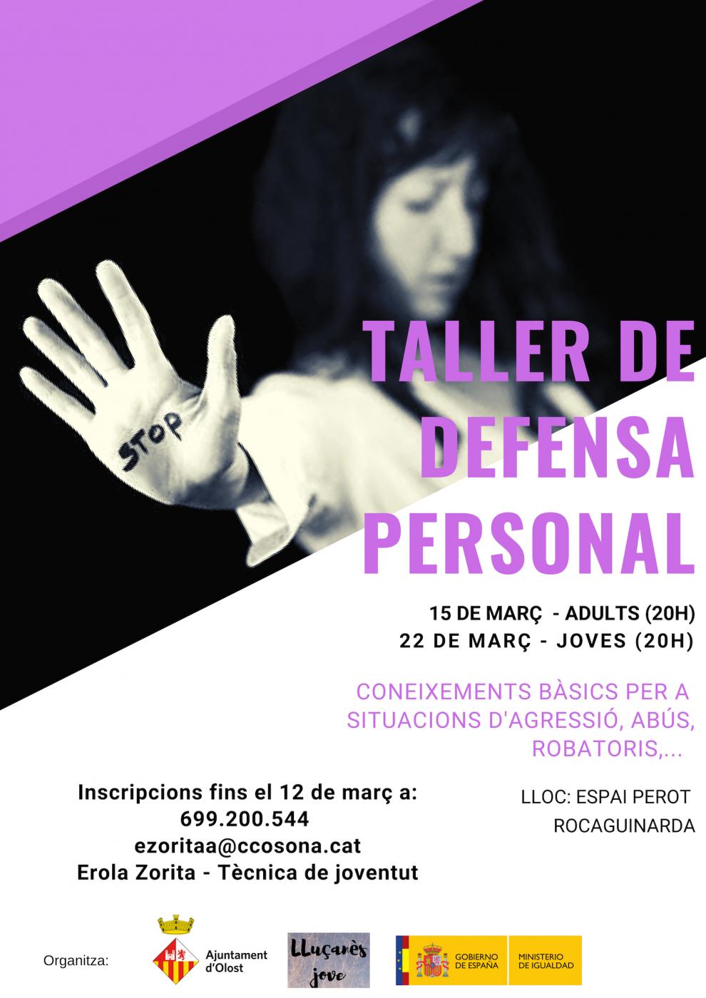 Taller de defensa personal a l'Espai Rocaguinarda